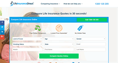 Desktop Screenshot of lifeinsurancedirect.com.au